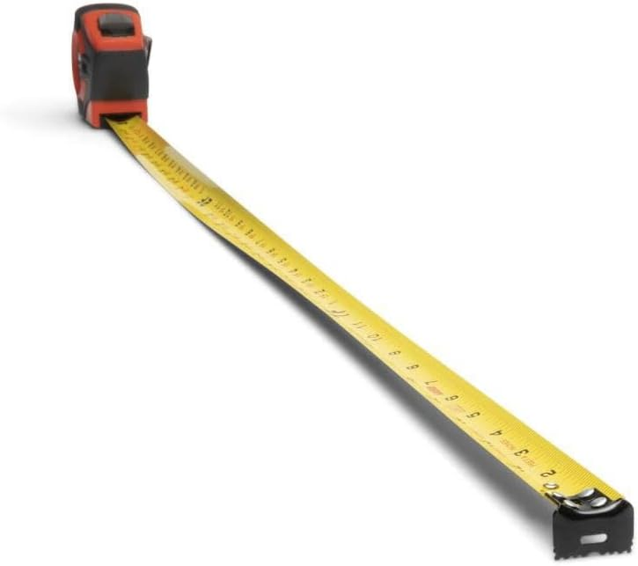 Lufkin Crescent 1" X 25' P1000 Series Hi-Viz&reg; Orange Engineer'S Yellow Clad A4 Blade Power Return Tape Measure - PHV1425DN