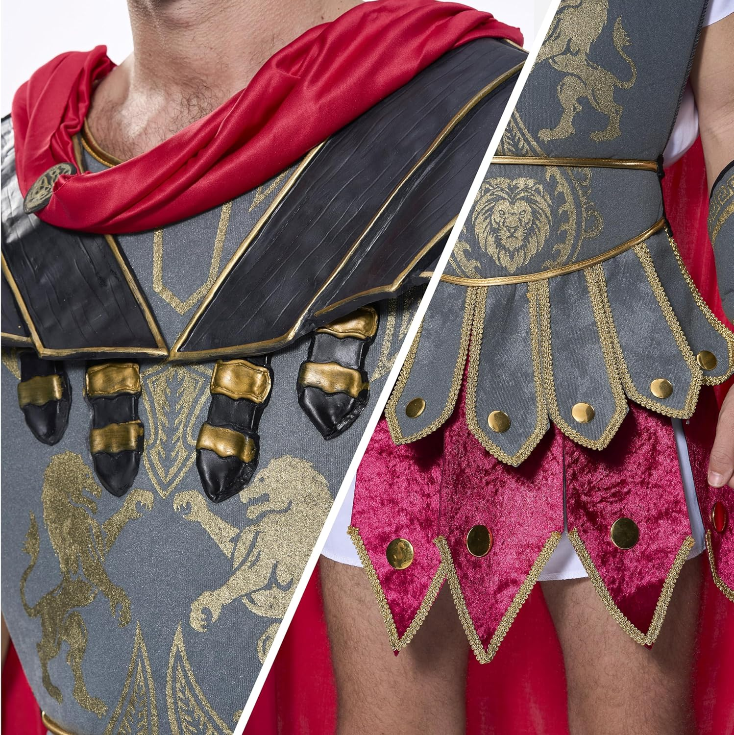 Spooktacular Creations Brave Men&rsquo;S Roman Gladiator Costume Set for Halloween Audacious Dress up Party image number 5