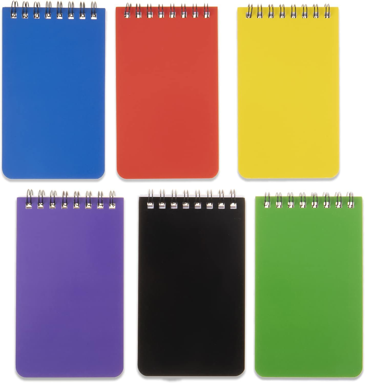 Oiltomn【6 Pack】 Pocket Notebook Small Notepad Pocket Notepad Small Spiral Notebooks 3 * 5 Inches