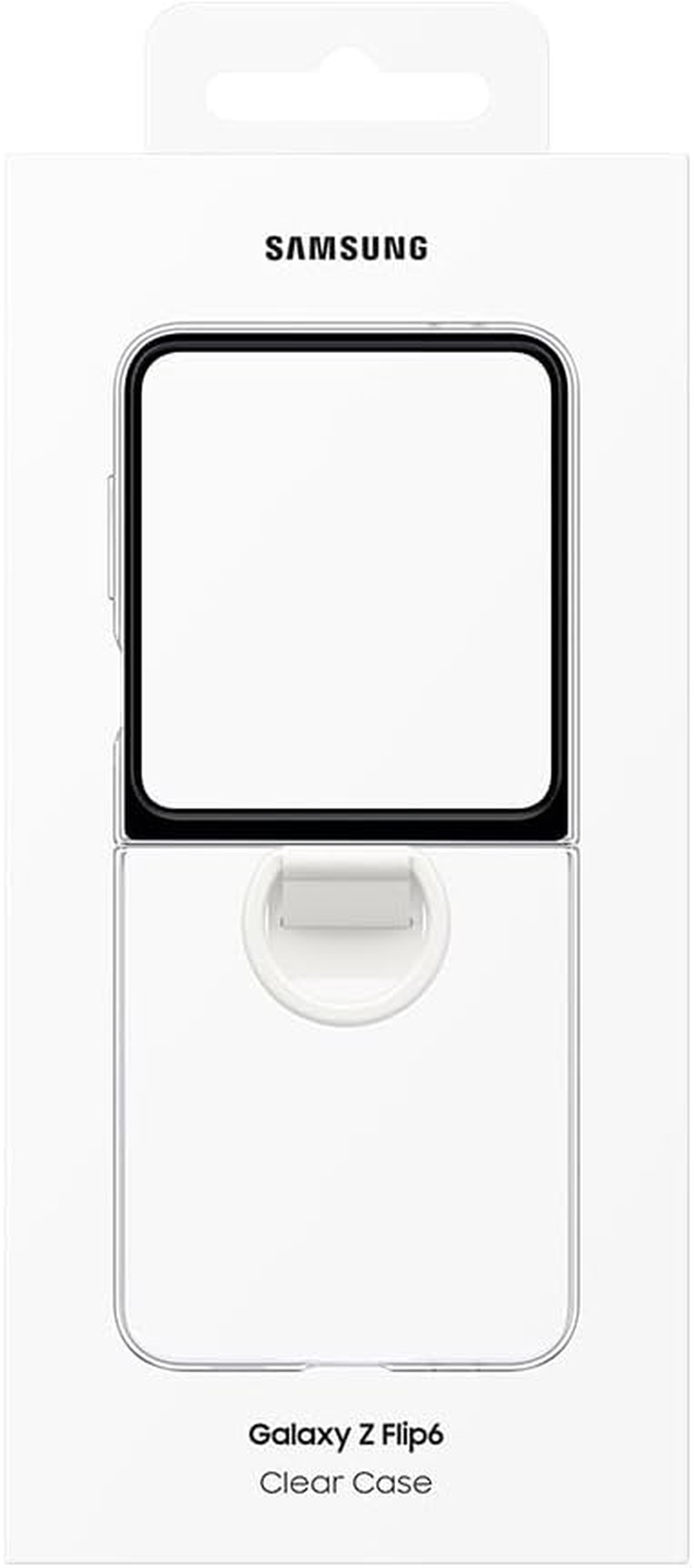 Samsung Phone Case with Ring for Samsung Galaxy Z Flip 6, Clear image number 6