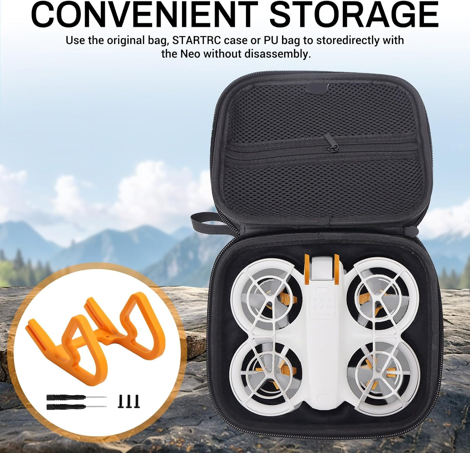 Gimbal Bumper Guard for DJI Neo Accessories, Drone Camera Lens, Anti-Collision Protection Bar, High-Quality Shock Protection, Quick Installation, Lightweight and Robust