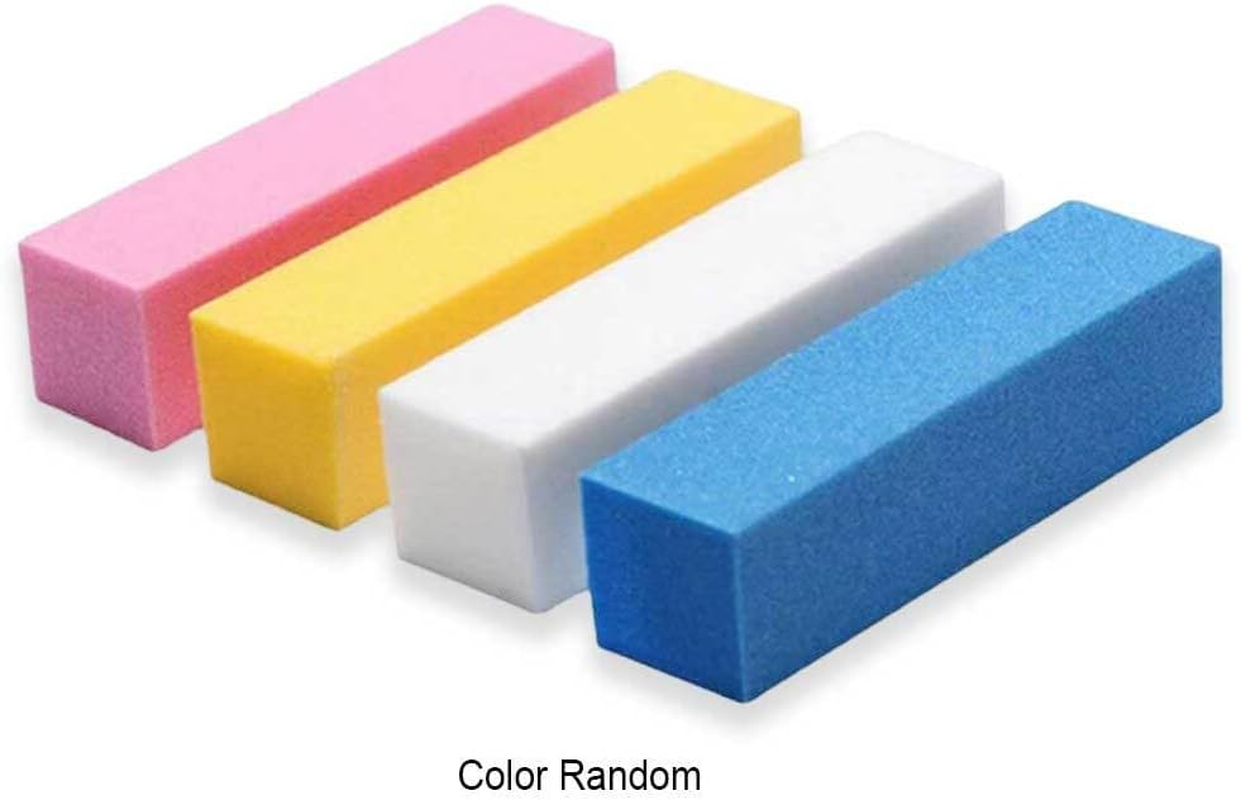 Sanding Files Block Nail Art Tips Makeup Accessories Wear-Resistant Scrub Manicure Pedicure Adult Kids Fingernail Care Tools, 4Pcs(Random Color) - 4Pcs(Random Color) image number 2