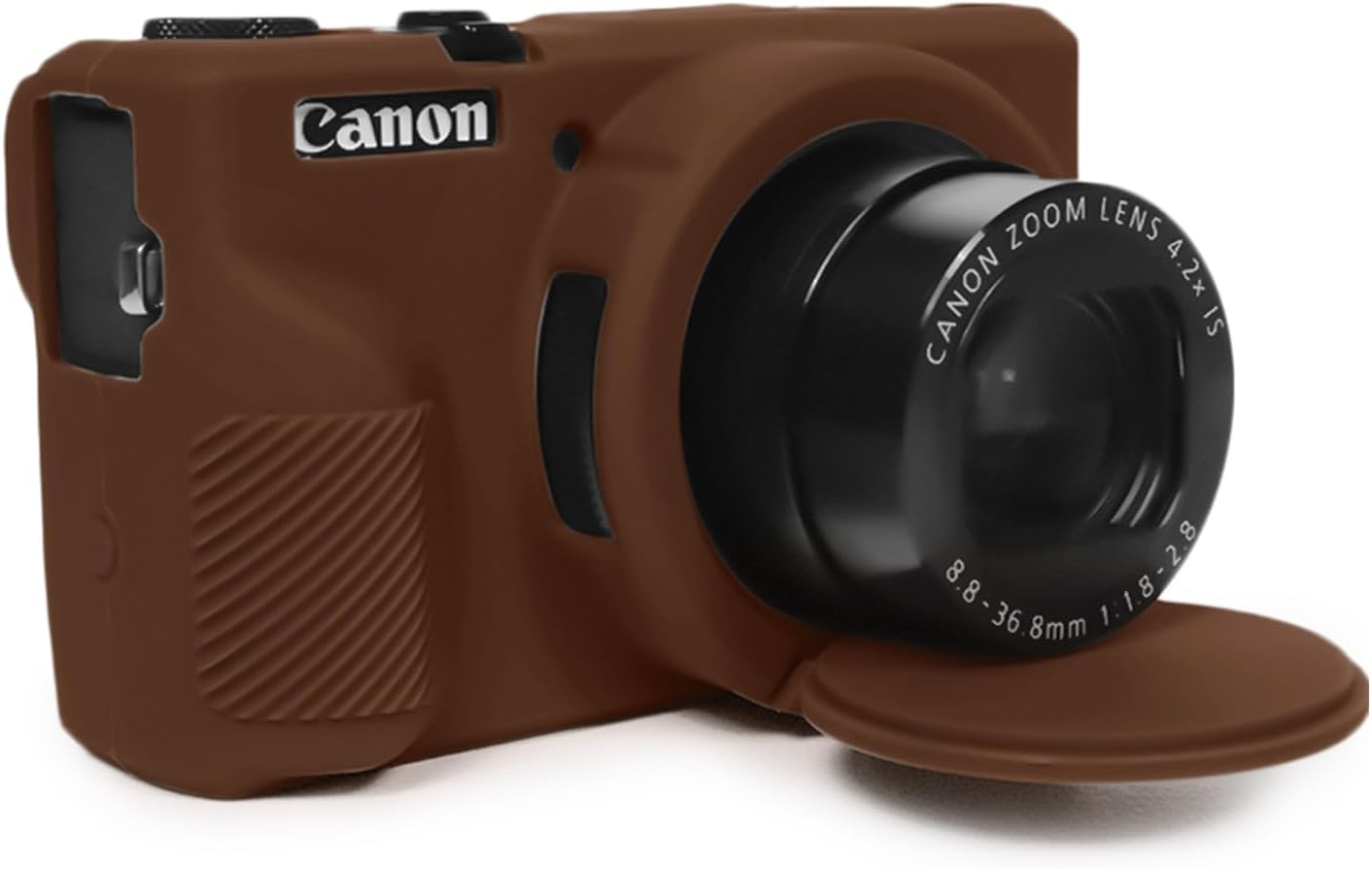 Case for Canon Powershot G7X Mark III Digital Camera, Soft Silicone G7X Mark III Camera Case Accessories, Protective Cover Case for G7XIII G7X3 with Detachable Lens Cover - Black