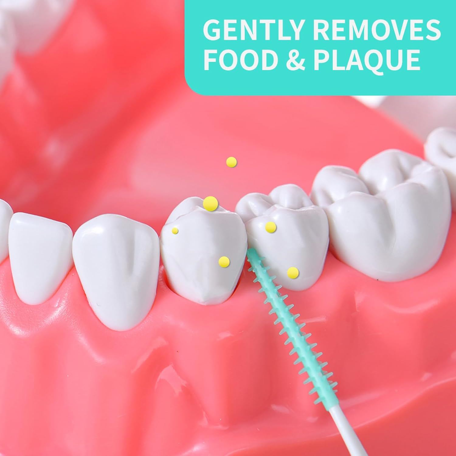 200Pcs Soft Toothpick,Disposable Dental Picks FLOSS for Teeth Cleaning, Toothbrush Clean Tool, Interdental Flosser Picks Teeth Cleaning Tool with Portable Case for Adult and Children,Green Colors image number 3