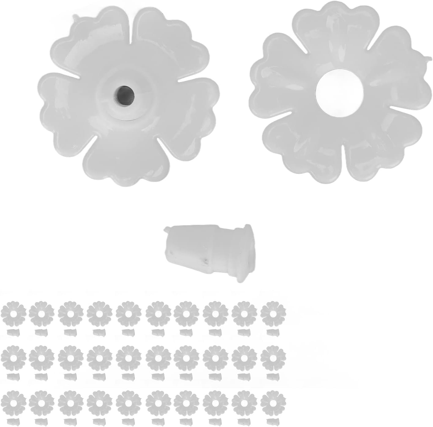 Eosnow 30 Set Hummingbird Feeder Flowers Hanging Bird Feeding Ports Replacement Parts Garden Supplies (Red) Best-1 Hummingbird Feeder Parts Replacement Parts Golf Cart Accessories