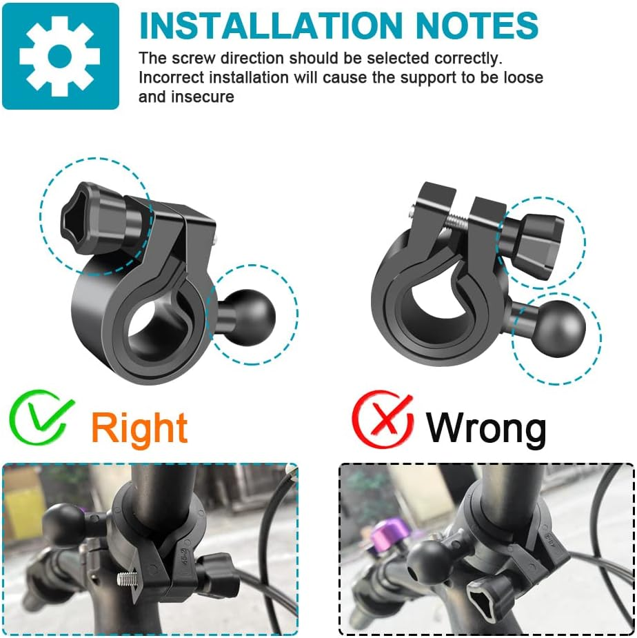 Motorcycle/Bicycle Waterproof Mobile Phone Bracket, Compatible with 4.7~6.8 Inch Smartphones, Double Seal, Adjustable Handlebar Mount image number 2