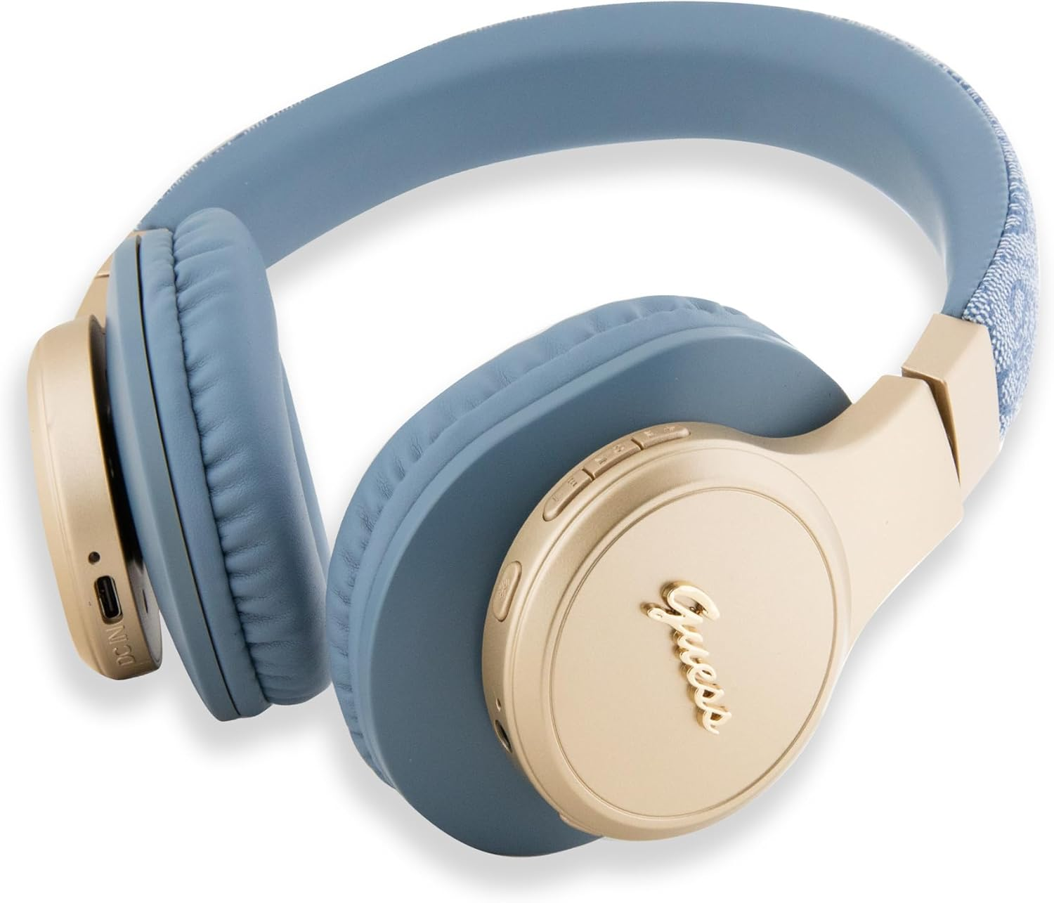 Guess Bluetooth Headphones GUBH604GEMB Blue 4G Script image number 1