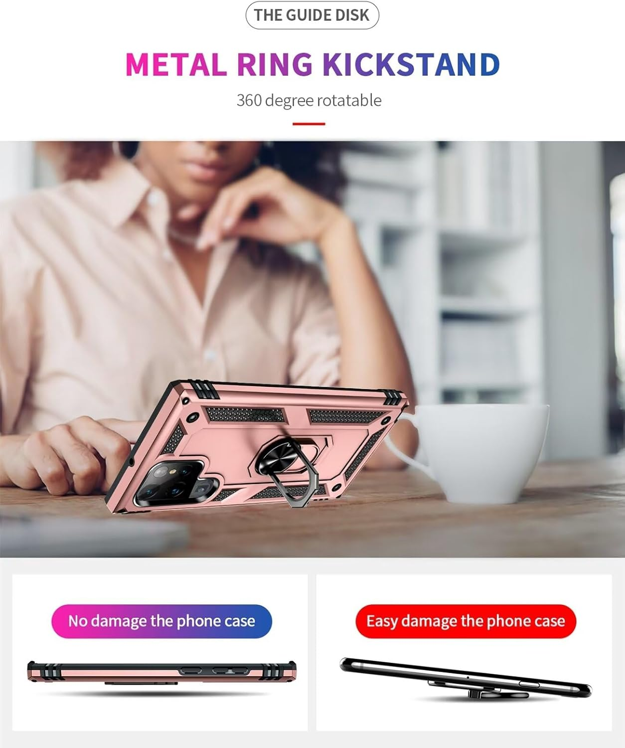 CLYDITE Case for Samsung Galaxy S22 Ultra Case Rose Gold Mobile Phone Case with Anti-Spy Privacy Protection Film Privacy Screen Protector