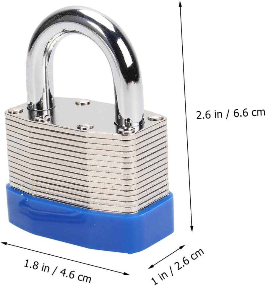 EXHUMKY Password Lock Suitcase Padlock for Traveling Household Door Security with Four-Digit Combination Resettable Waterproof Design for Luggage, Suitcases, Gym, Garage image number 3