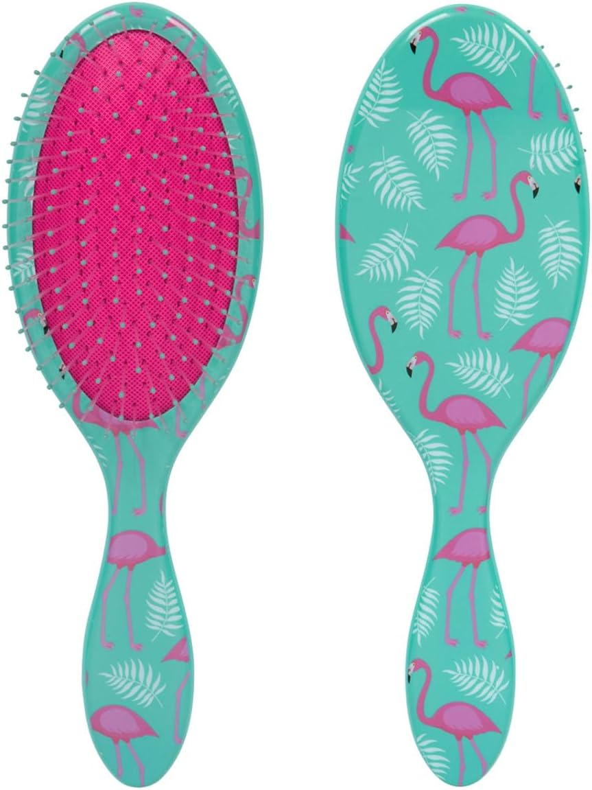 Cala Wet-N-Dry Teal Flamingo Hair Detangler image number 1