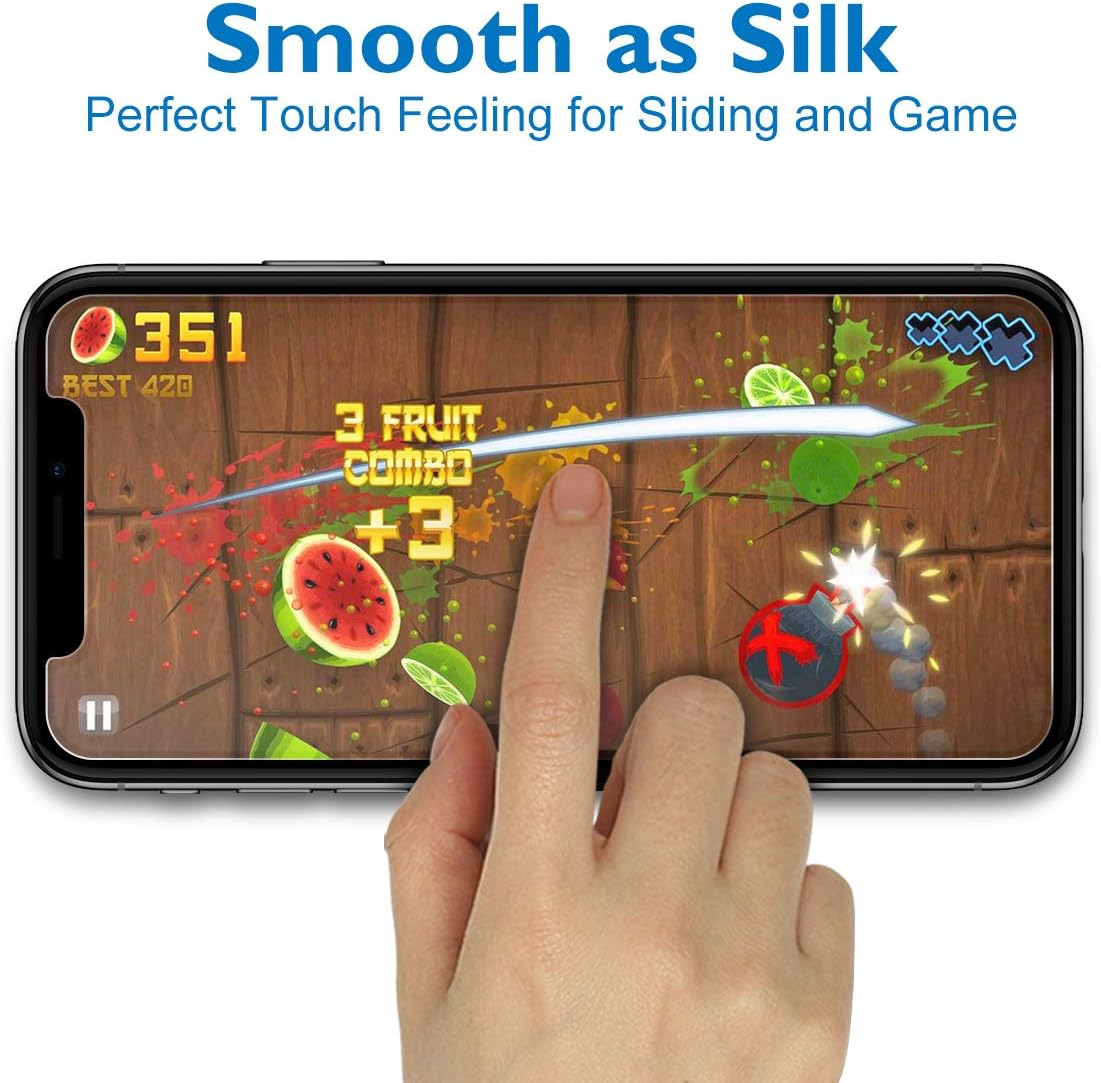 Mothca Matte Glass Screen Protector for Iphone Xr/Iphone 11 [6.1-Inch] Anti-Glare & Anti-Fingerprint, 9H Hardness Tempered Glass Film, Case Friendly Easy Installation Bubble Free - Smooth as Silk