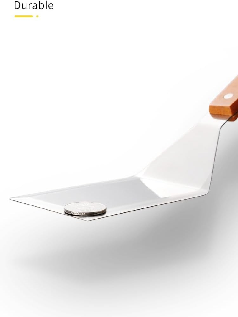 Kitchen Utensils Shovel Hamburger Shovel Stainless Steel Teppanyaki Cooking Barbecue Tools (Style1, One Size) image number 3