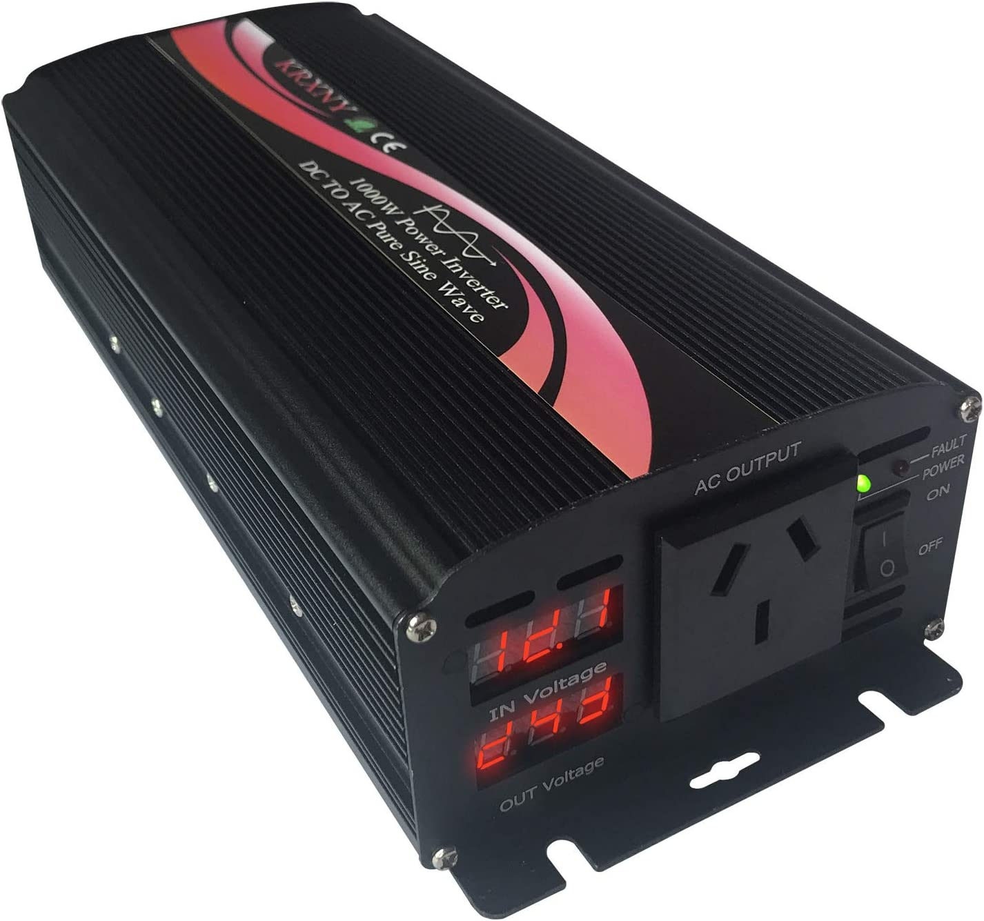 Car Power Inverter 1000W 12V DC to 240V AC 50HZ Pure Sine Wave Converter for off Grid Solar System image number 2