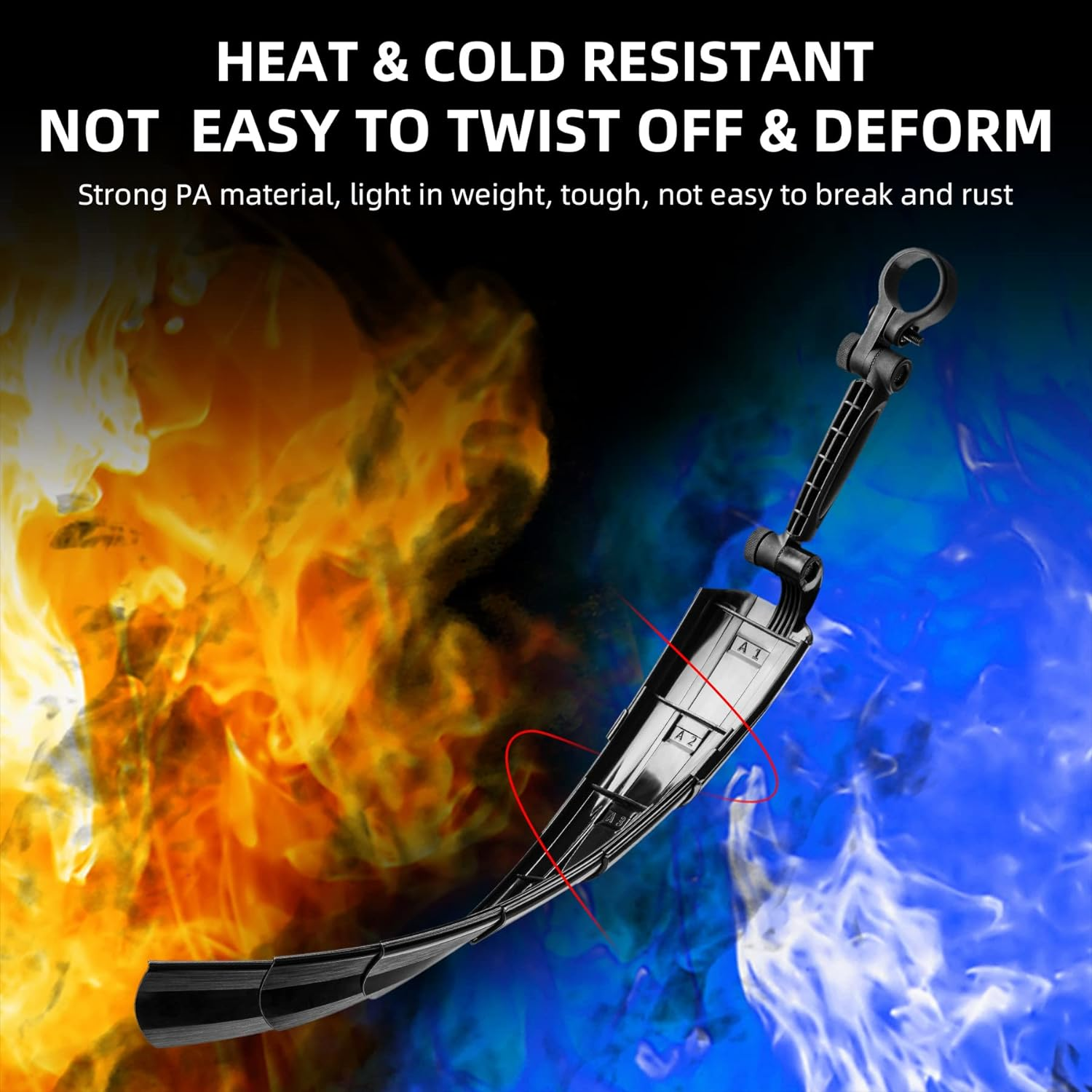 ROCKBROS Retractable Bike Fenders Set Front and Rear Mud Guard for Mountain Road Bike Adjustable Bike Mudguard Mudflap Cycling Fenders Bicycle Accessories image number 2