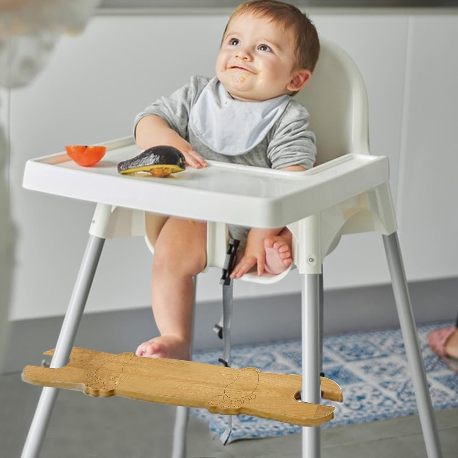 High Chair Foot Rest, Adjustable Non-Slip Baby Highchairs Footrest, Universals Foot Rest Highchair Accessories for Antilo P and Most High Chair - 01 image number 3