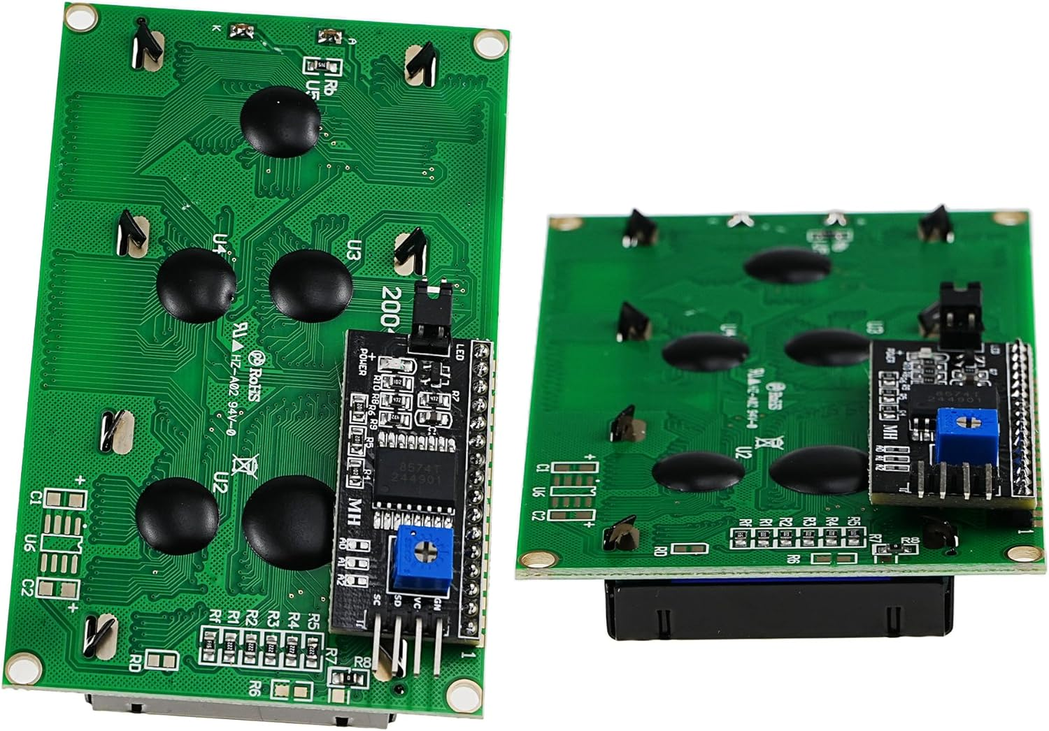 A-DIGISHUO 2Pcs IIC I2C 2004 LCD Module 20X04 LCD Screen Module Display for Arduino Raspberry Pi (2Pcs 2004 LCD) image number 6