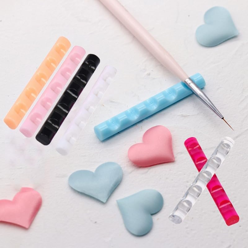 Nail Brush Organiser Nail Art Brush Holder Nail Art Brush Pens Stand Nail Art Brush Holder Pack of 7 image number 1