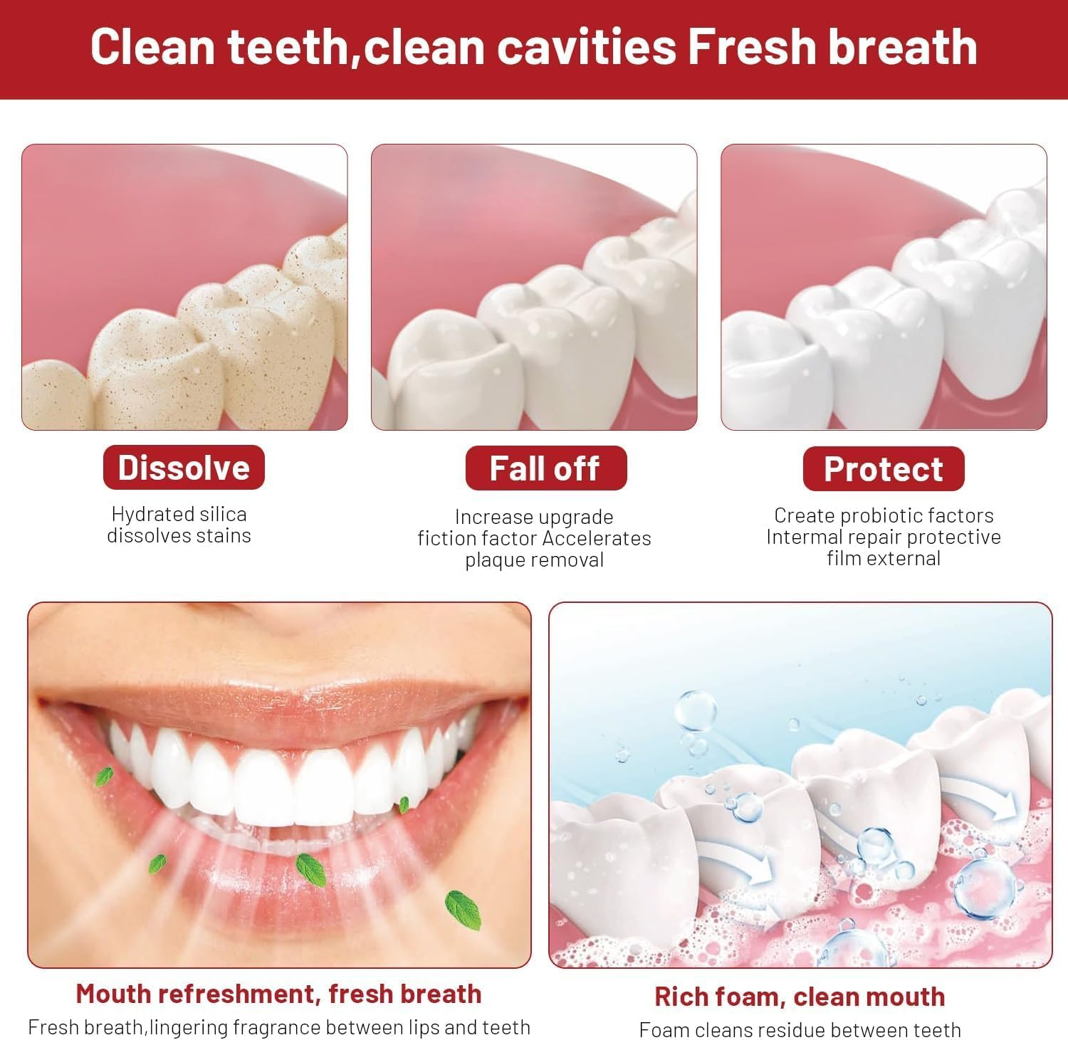 Sp10 Probiotic Toothpaste, Sp-10 Ultra Whitening Toothpaste for Fresh Breath&Stain Removal&Deep Cleaning Care,Evolved from Sp4 Sp6 image number 3