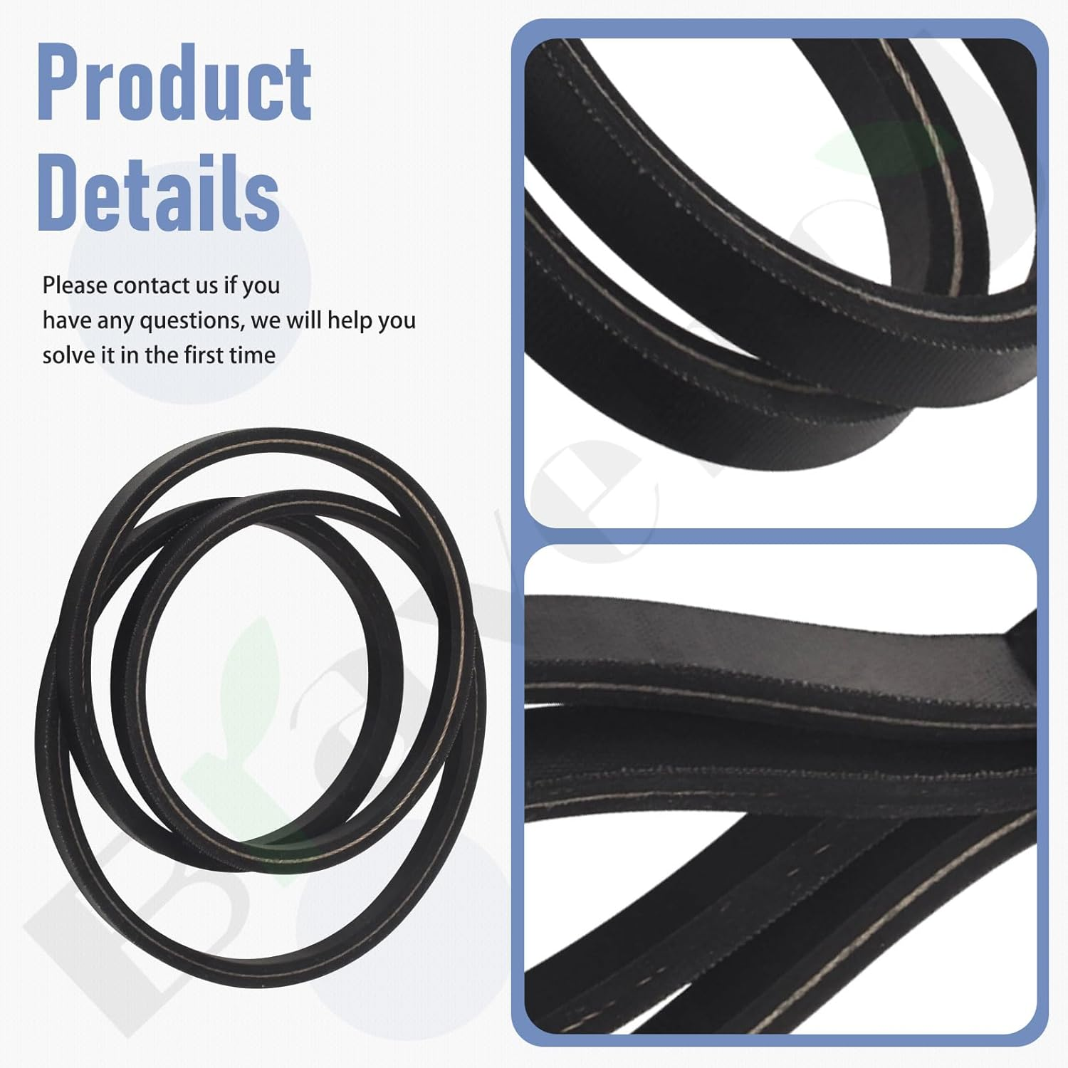Lawn Mower 607400 Drive Belt (1/2" X 50 3/4") Compatible with Hu-Stler Ra-Ptor, Ra-Ptor Limited, Raptor SD, SDX 607400 Hustler Drive Belt Replaces 603907 607400-A 54 938548, 60 938555 image number 3