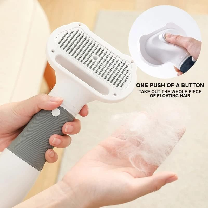 Pet Hair Dryer 3 in 1 Pet Grooming Hair Blower, 600W Portable Quiet Dog Hair Dryer Comb Brush, Adjustable Temperature Grooming Hair Brush for Small and Medium Dogs and Cats image number 3