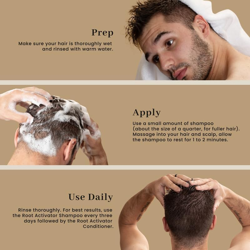 Superior Mane Root Activator Shampoo (250ML) - Thicken & Enrich, Hair Loss & Thinning Treatment - Unscented, Transparent - Men'S Hair Care image number 3