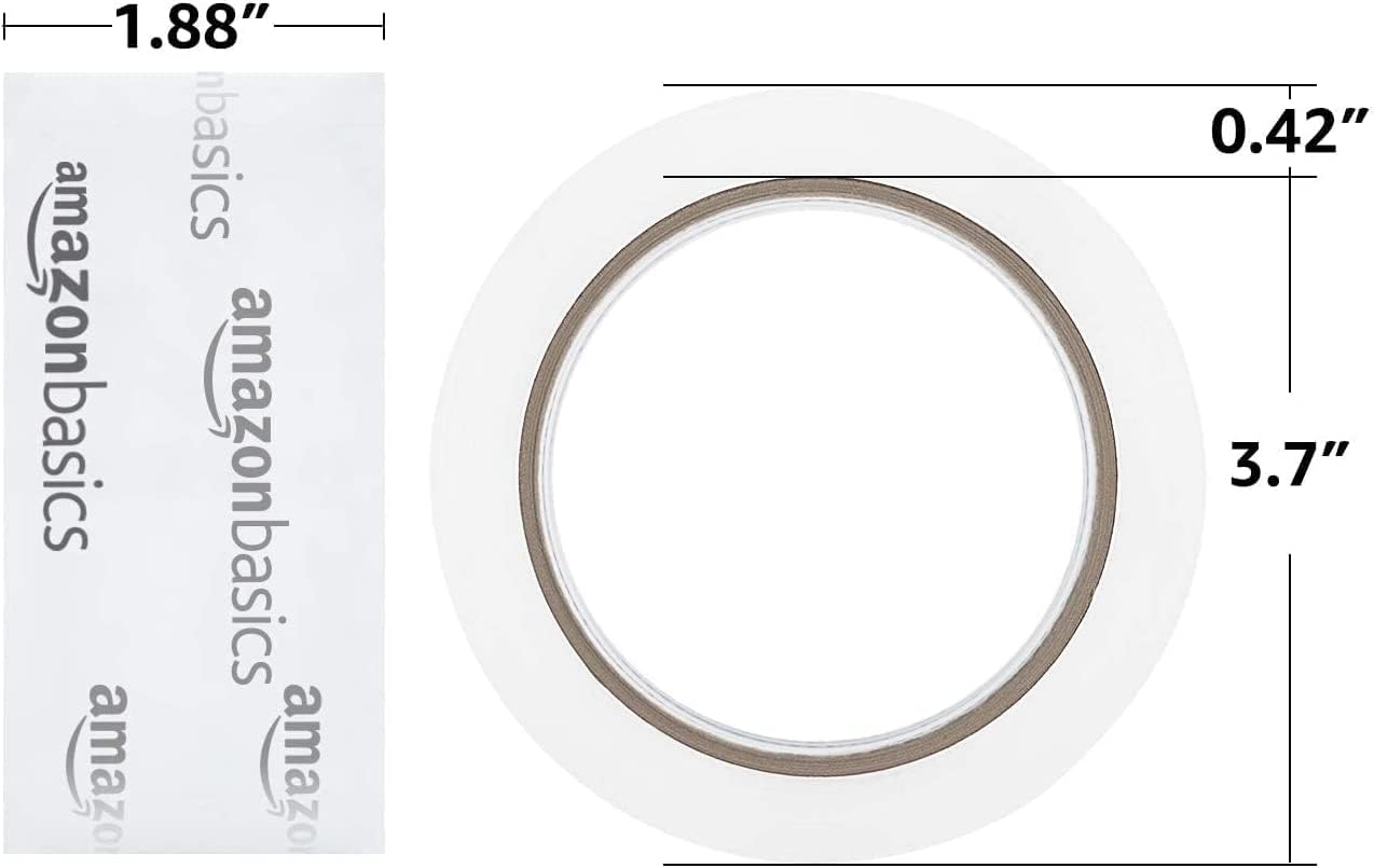 Amazon Basics Packing Tape, Designed for Moving, Storage and Packing, Shipping and Mailing, 5Cm Wide X 50M, Crystal Clear, 6-Pack image number 3