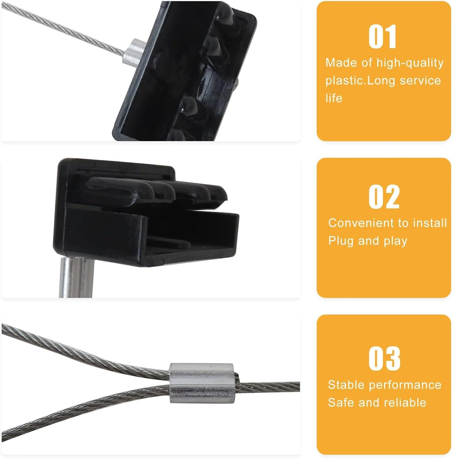 4Pcs Dust Cap Replacement Black for Anderson Plug Cover Style Connectors 50AMP Battery Caravan 12-24V image number 4