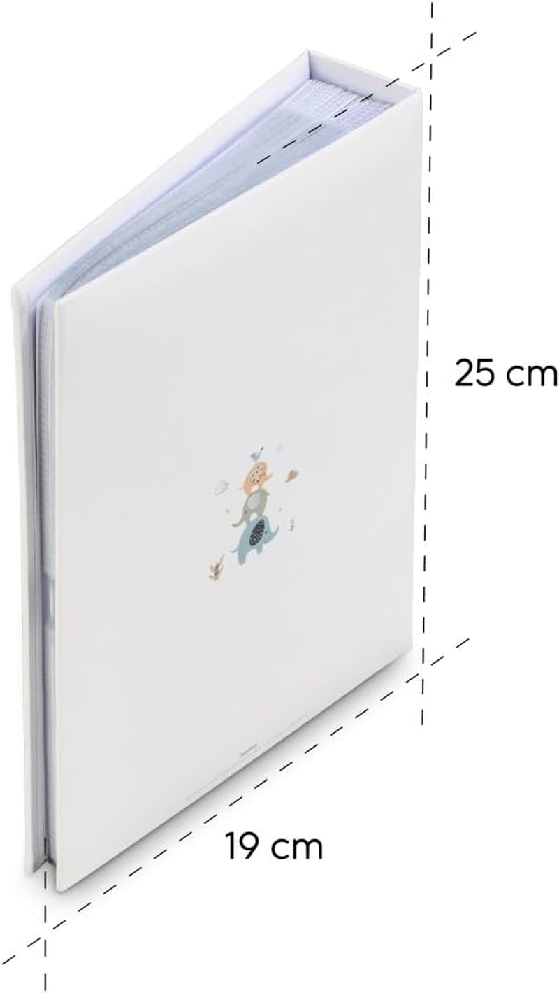Hama White Animal Photo Album with Cover and Memo Area (200 Photos 10 X 15 Cm, 100 Pages, 19 X 25 Cm, CD and Negative Sleeve, Animal Motif)
