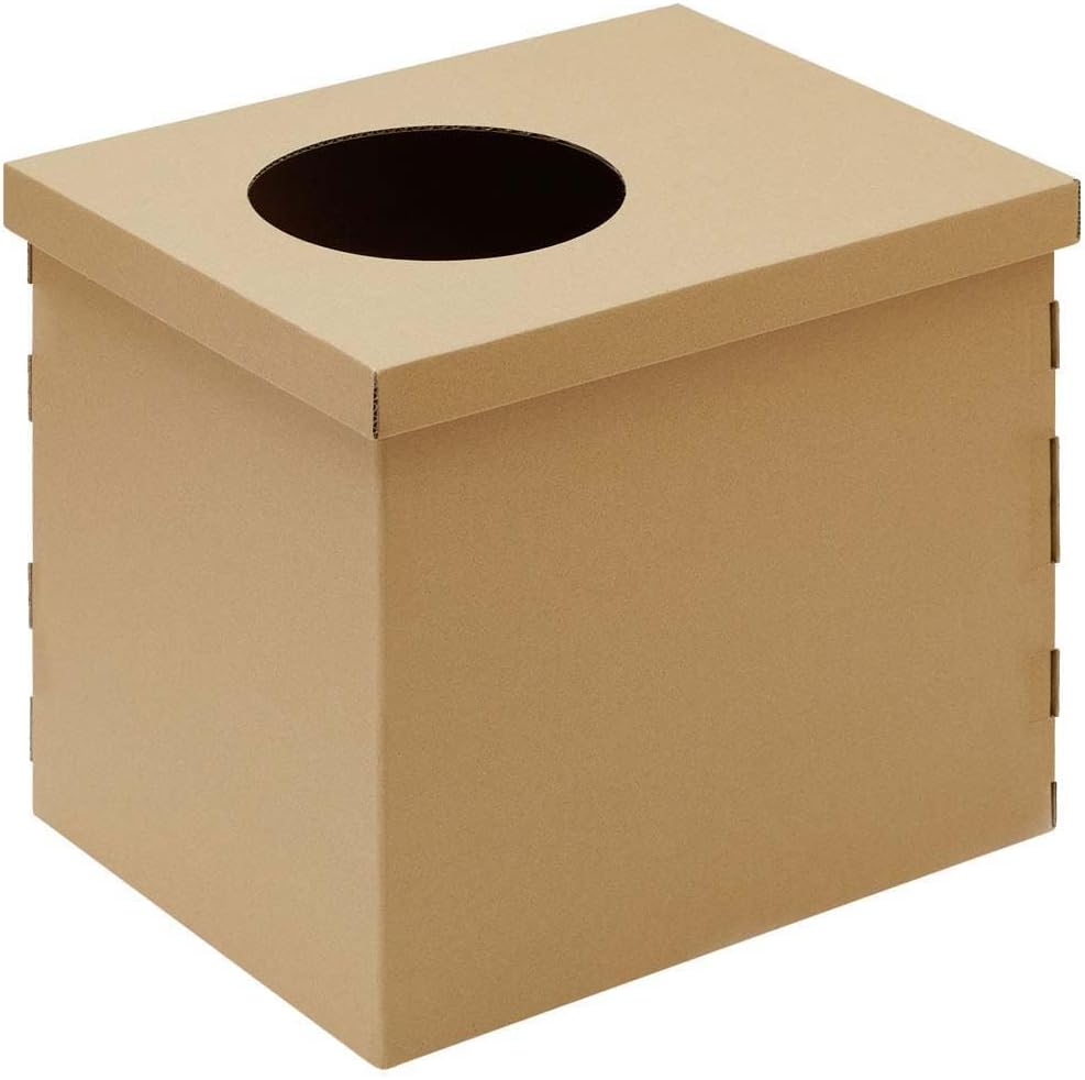 Iris Ohyama PUDNT-430 Cat Toilet, Cardboard Cat Toilet from Above image number 6