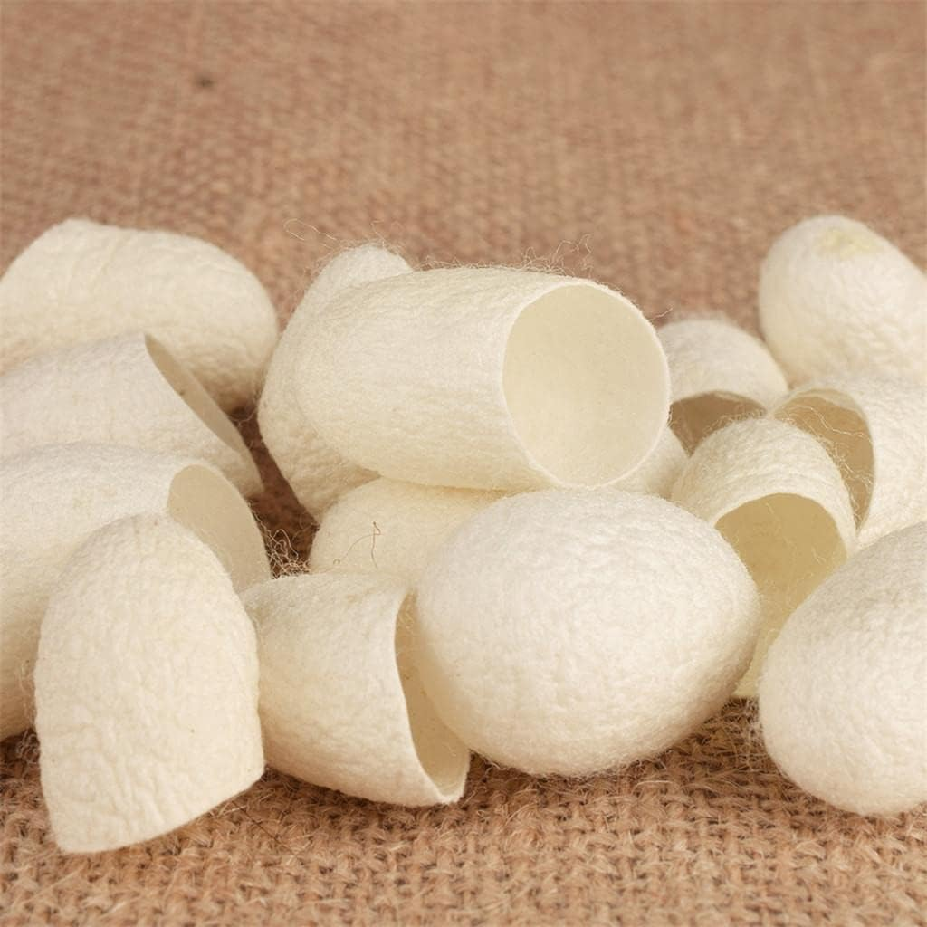 Lot 100X Natural Silkworm Cocoons Facial Scrub Balls Skin Care image number 2