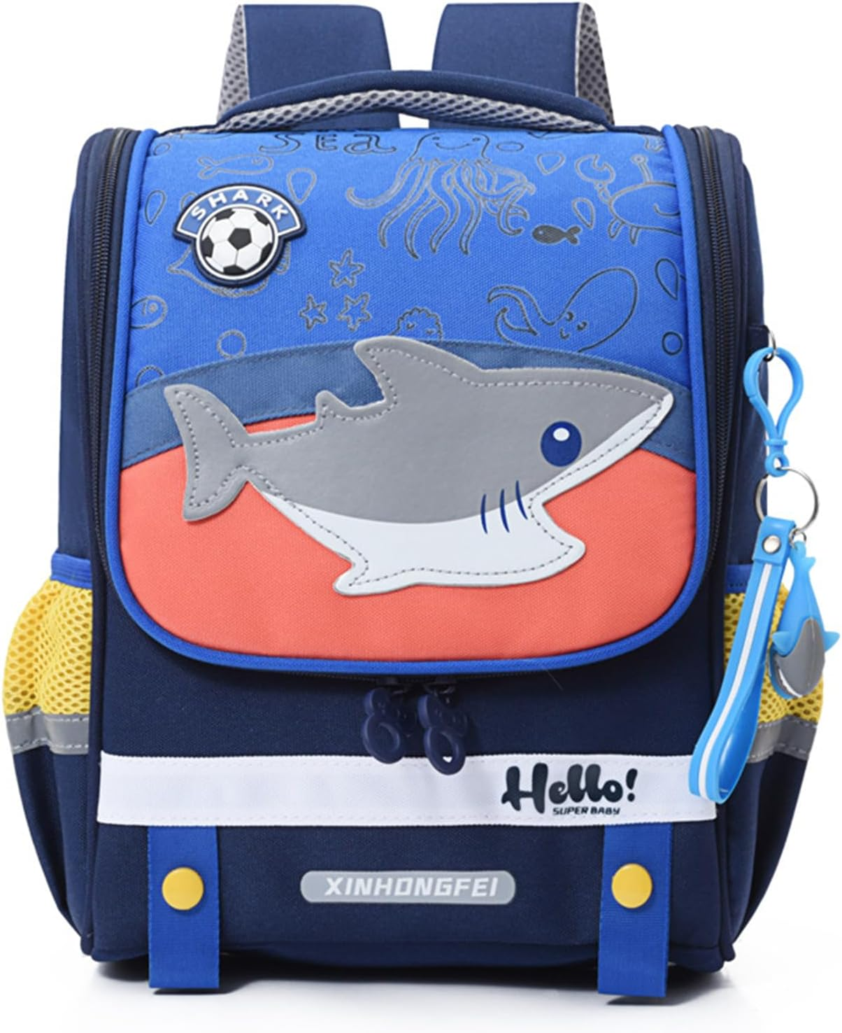 LJCZKA Toddler School Backpack Boys with Chest Strap, Children&rsquo;S Backpack Animal with Reflective Strip Water Resistant for Age 3-6