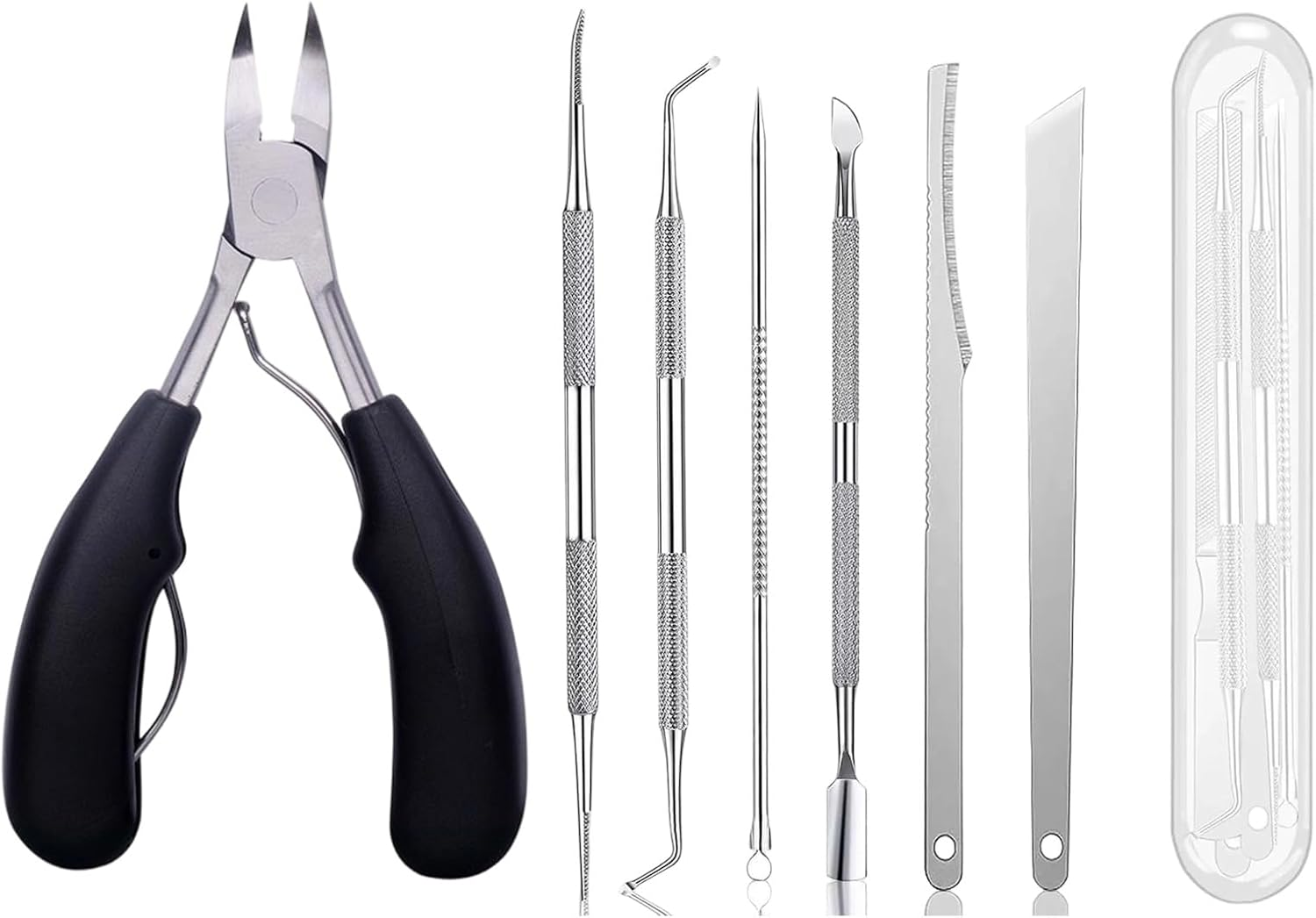 Ingrown Toenail Clippers, Professional Nail Clipper Set for Thick & Ingrown Nails, Stainless Steel Toe Nail Clippers with Long Handle, Suitable for Men and Women image number 2