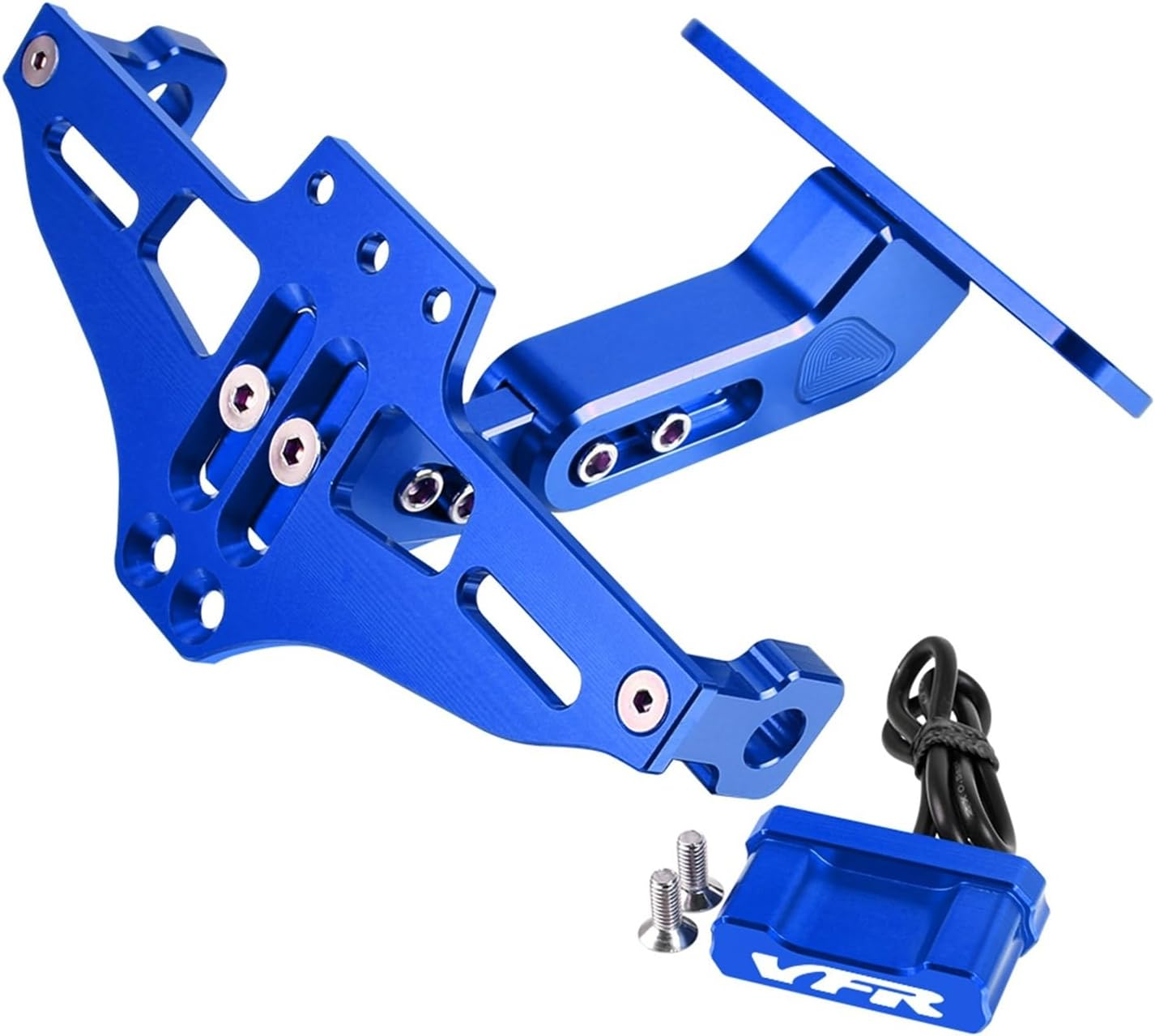 WYJDZSW Compatible with VFR800/F Fi/W1 VTEC VFR 800 F 800F Fi W1 VTEC License Plate Holder Bracket Rear Tail Tidy Fender Eliminator Plate Kit(2 Pairs Yellow)