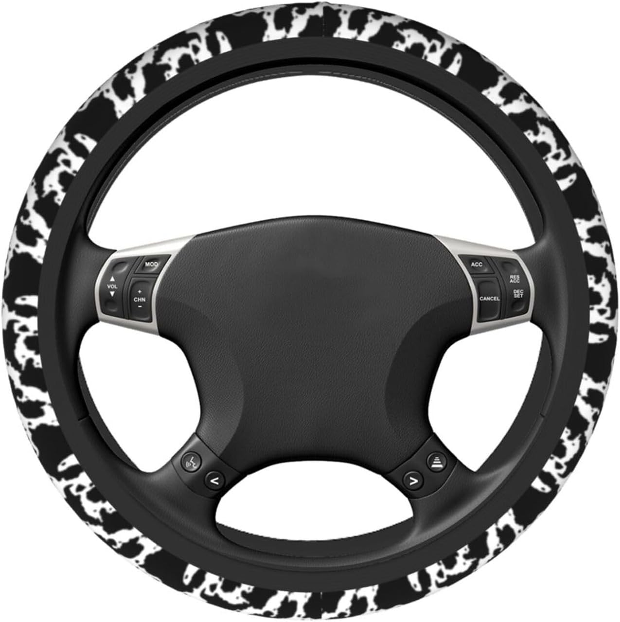 KUOAICY Cow Print Steering Wheel Covers Non Slip Neoprene Steering Wheel Protector Cover Universal 15 Inch for Men Women image number 6