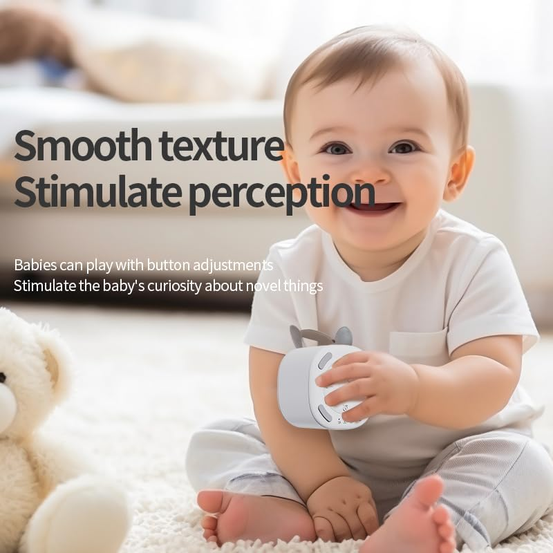 Epzia 2-In-1 Portable Sound Machine for Baby + Nightlight | White Noise Sound Machine for Baby with 10 Soothing Sounds & 7 Nightlight Modes | Travel Sound Machine Attaches to Strollers, Car Seats image number 5