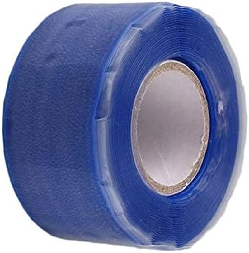 1.5M Waterproof Silicone Performance Self-Adhesive Repair Tape Strong Black Rubber Silicone Bonding Tape Self Fusing Wire Tape (Color : Silver, Size : 25Mm)