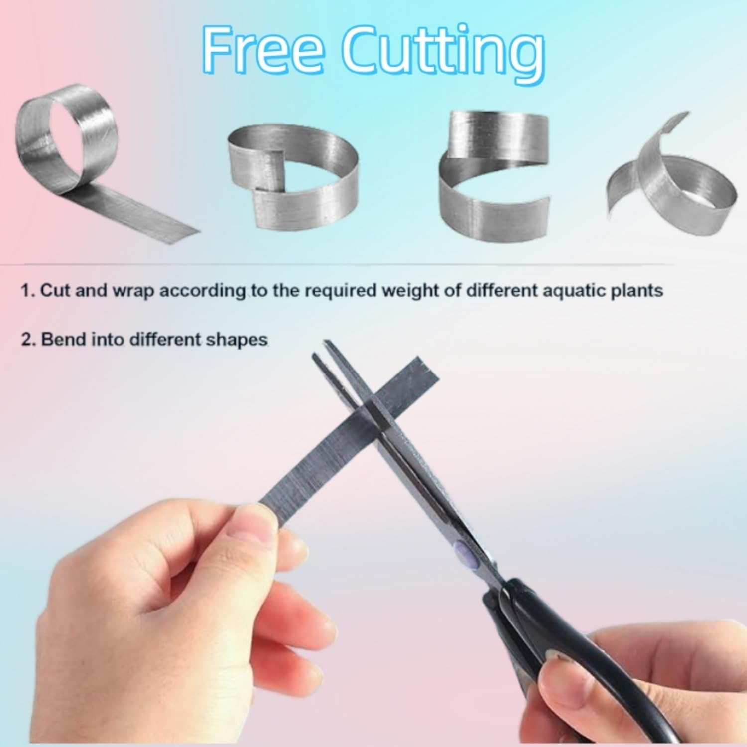 25 Pcs Aquarium Plant Weights & Anchors - Bendable Fish Tank Plant Holders for Live Aquatic Plants, Underwater Plant Fixer for Aquariums & Ponds image number 3