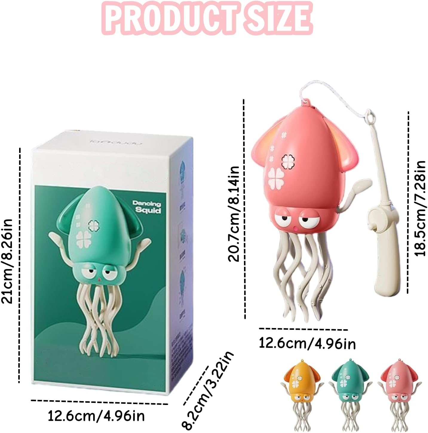 Electric Dancing Octopus Toy, Crawling Dancing Automatic Obstacle Avoidance Octopus Sensor Toy with LED & Music, Smart Interactive Auto-Wiggling Robotics for Indoor Play & Sensory Development (Pink) image number 4