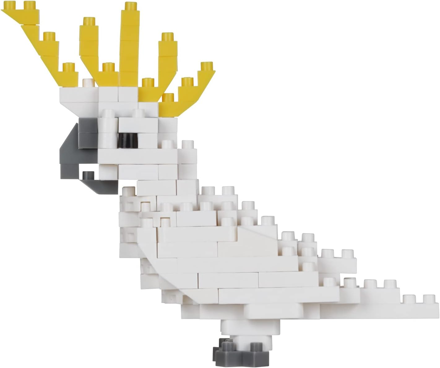 Nanoblock - Sulphur-Crested Cockatoo, Birds, Nanoblock Collection Series Building Kit, 130 image number 5