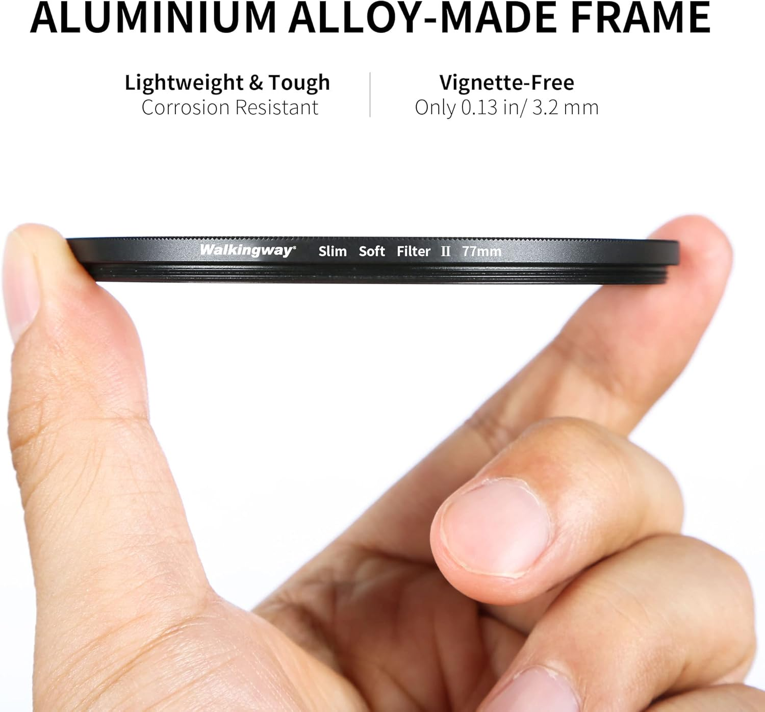 Walking Way White Mist Filter 67MM Soft Focus Filter Circular Diffusion Filter Dreamy Fog Effect Camera Lens Fliter for Video/Vlog/Portrait Photography(Medium-Soft 2, 67MM) image number 3