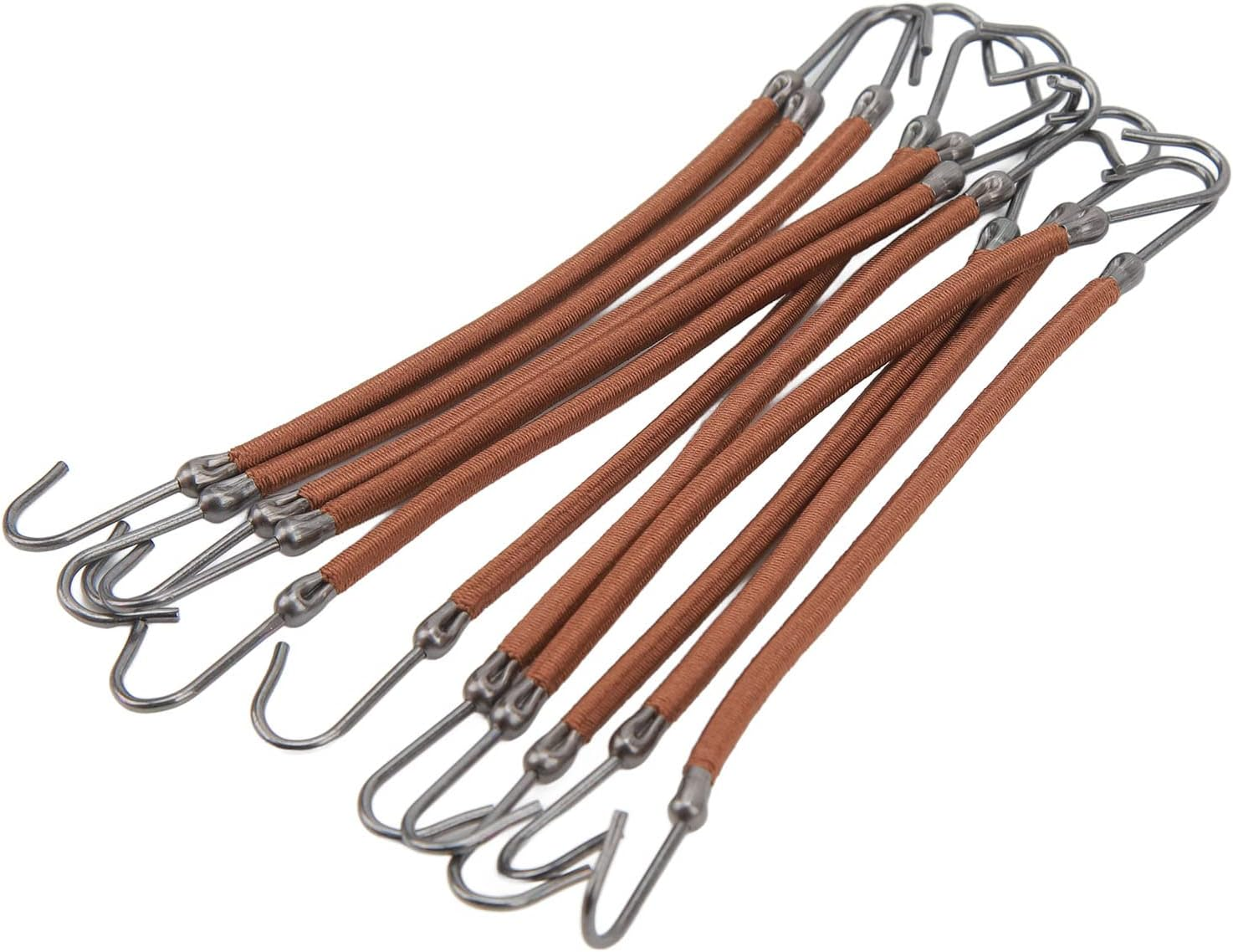 CHICIRIS 10Pcs Ponytail Holder Hook Sturdy Elastic Hair Band Hook Styling Tool for Women Girls, Easy-To-Use Hair Tie for Office Dating (Black)