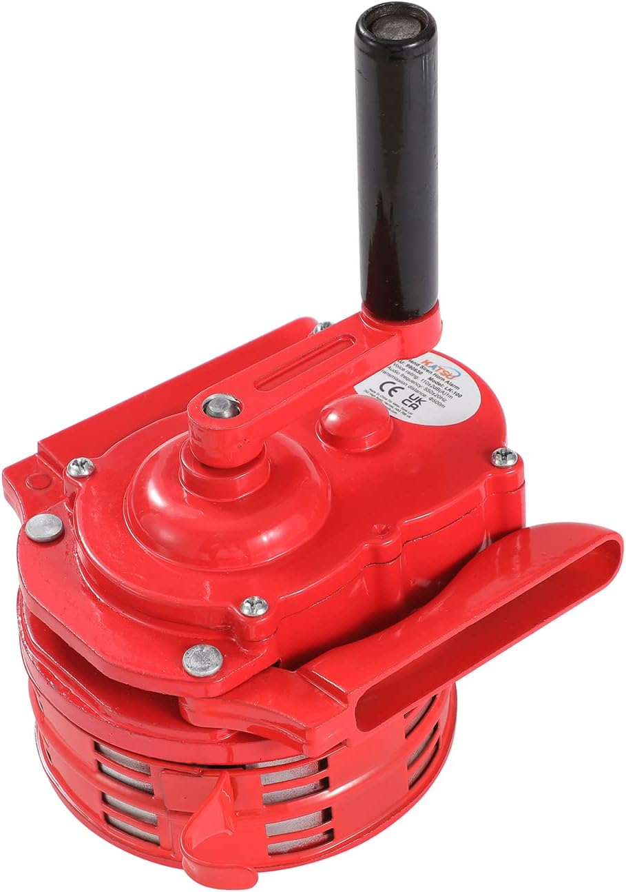 KATSU 990630 Hand Crank Siren, 110 Db Portable Manual Operated Air Protection Siren, Fire Emergency Safety Alarm image number 1