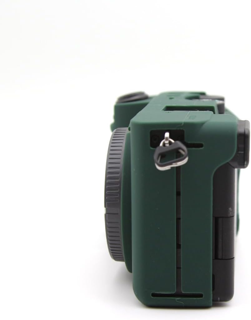 A6700 Camera Case, BMAOLLONGB Fullbody Thin Lightweight Silicone Camera Skin Body Rubber Cover Case for Sony Alpha A6700 (Green, Smooth) image number 2