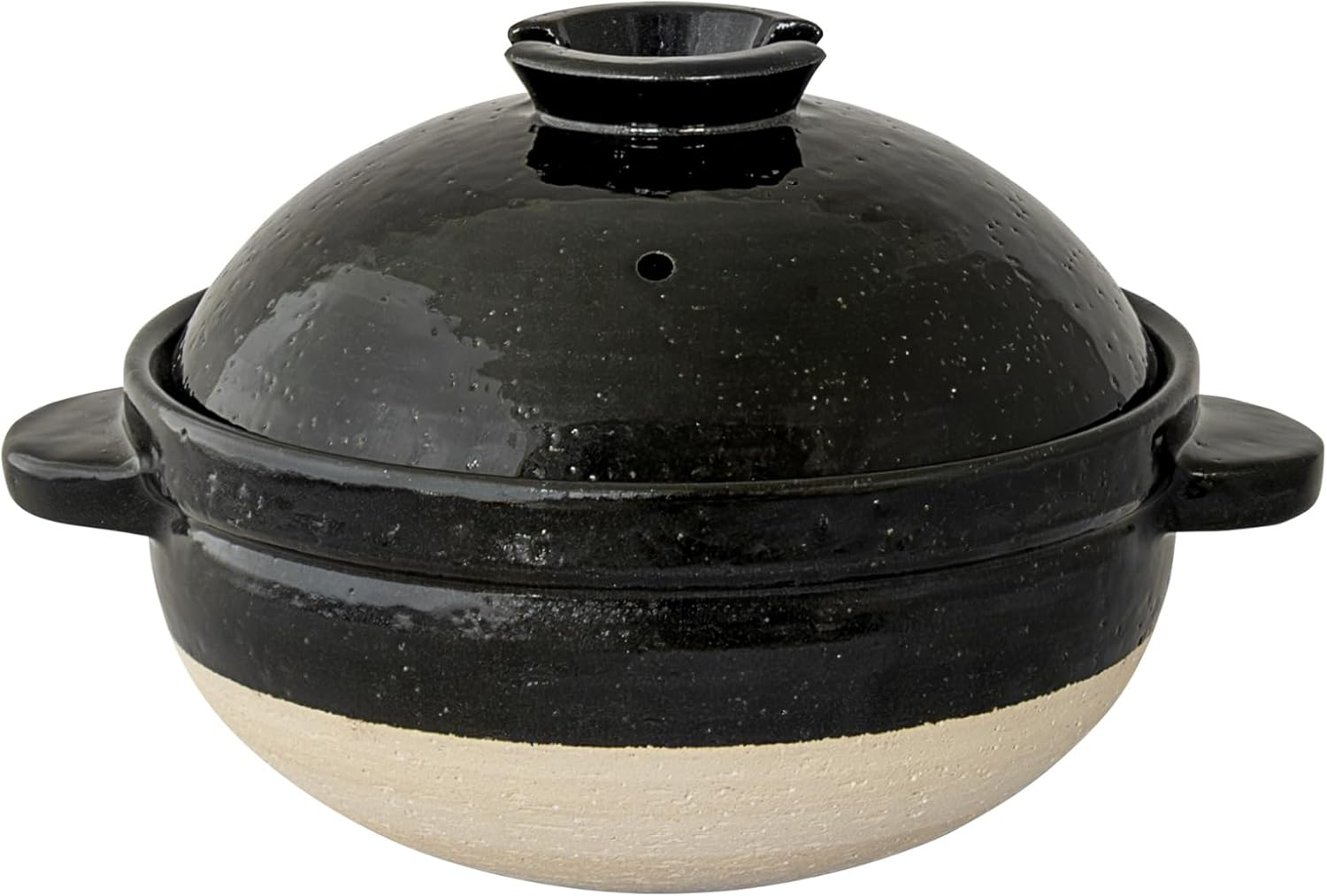 Nagatani Seitou ACT-01 Hase-En Kamado-San Earthenware Pot for Rice, 3 Cuisines, Made in Japan (With Rice Spoon, Recipe) Diameter 9.4 X Height 7.1 Inches (24 X 18 Cm), Heat Retention, Prevents Spills, image number 1