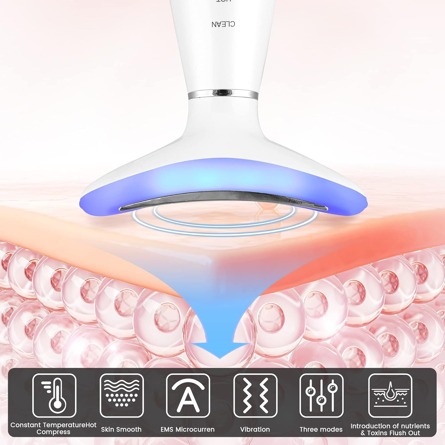 HUPZUND Neck Face Firming Wrinkle Removal Tool, Double Chin Reducer Tool, Skin Rejuvenation Beauty Massager for Skin Care,Improve,Firm,Tightening and Smooth image number 6