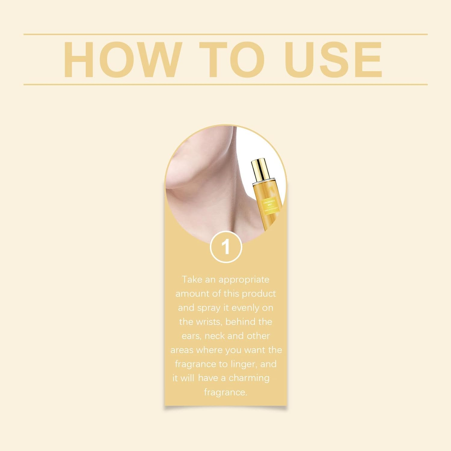 Vanilla Coconut Body Spray, Coconut Fragrance Mist, Body Spray Perfume Women, Long-Lasting Fragrance Perfume, Vanilla Body Women Spray, Hair & Body Fragrance Mist (1Pcs)