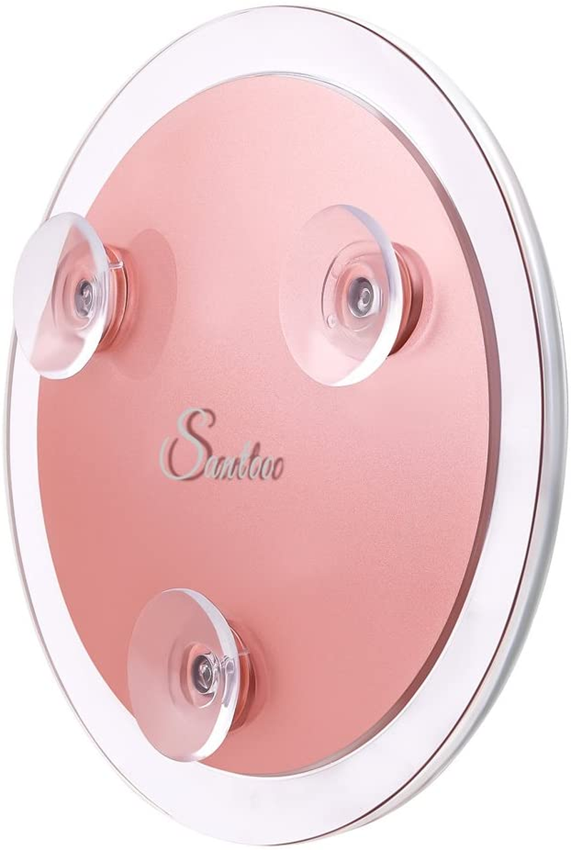 15 X Magnifying Mirrors (15 Cm Round) with 3 Mounting Suction Cups for Precise Makeup Eyebrows/Tweezers - Blackhead/Blemish Removal - Bathroom/Travel Makeup Mirror (Rose Gold) image number 1