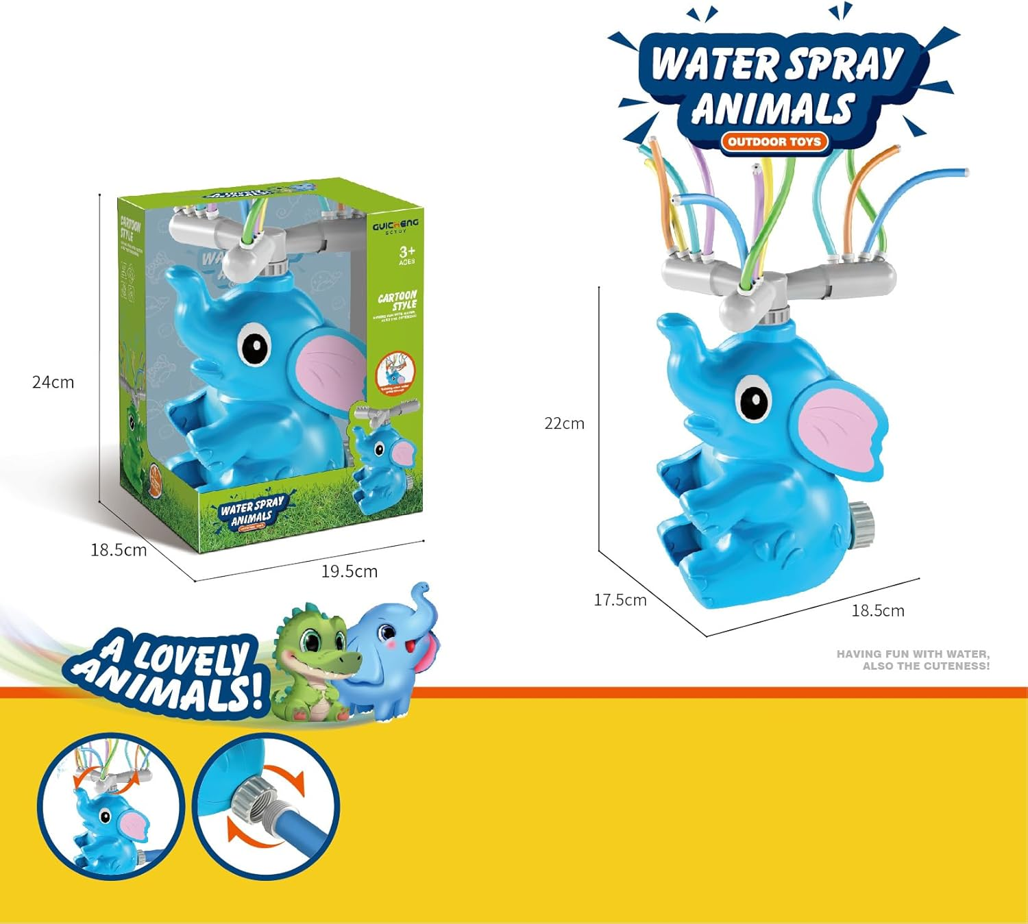 Elephant Noodle Hair Sprinkler image number 1