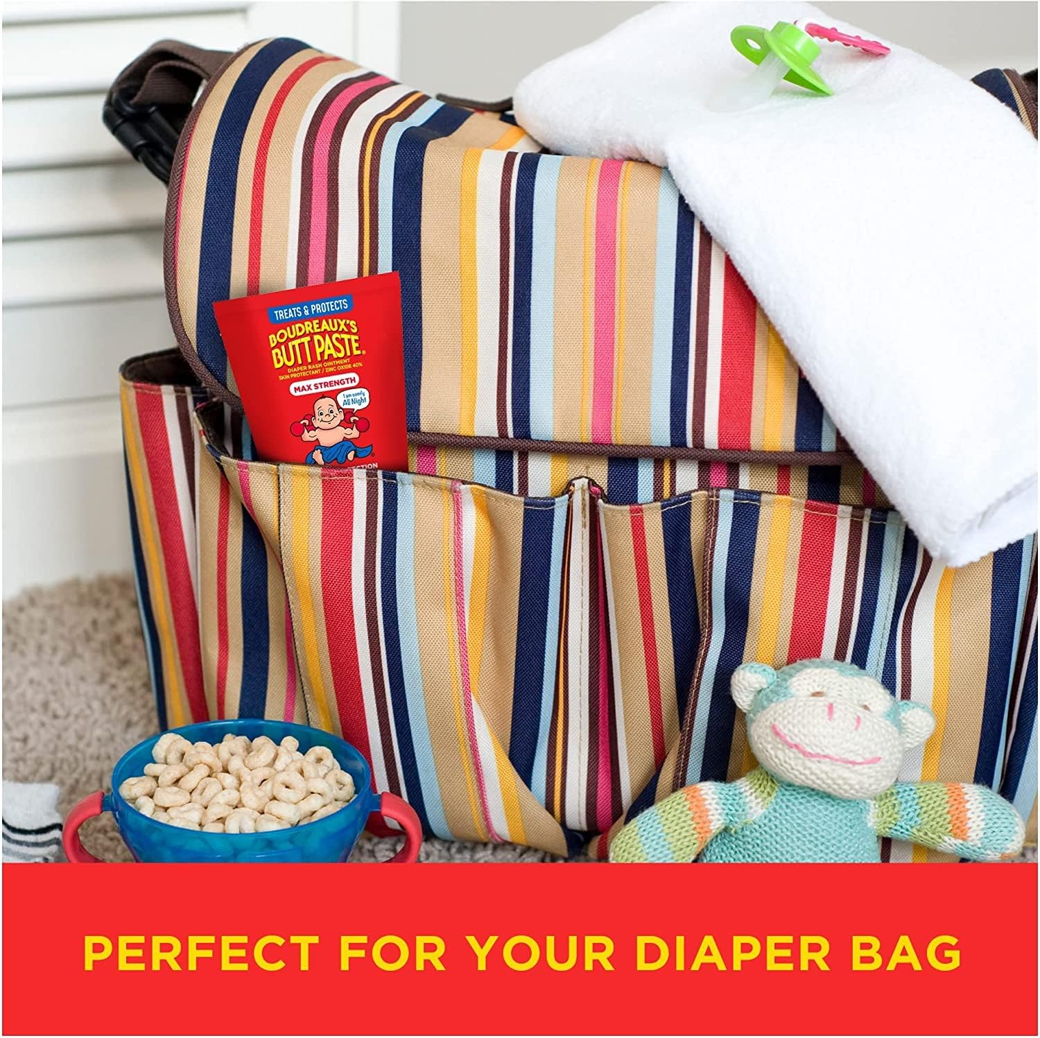 Boudreaux'S Butt Paste Maximum Strength Diaper Rash Cream, Ointment for Baby, 2 Oz Tube & 14 Oz Jar