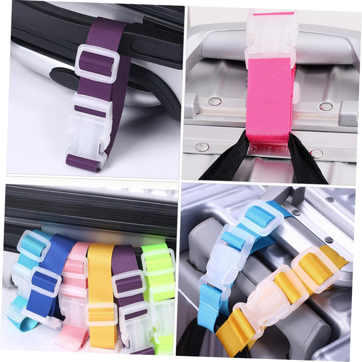 TOPPERFUN 5Pcs Luggage Belt Straps with Buckle Lightweight Travel Suitcase Straps for Secure Fastening and Anti-Fall Protection Portable Carry Bag Accessories image number 2